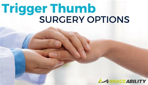 Trigger Thumb Surgery Options Tendon Release Operations And Recovery