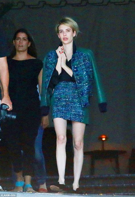 Emma Roberts Shows Off Legs During Chateau Marmont Photoshoot Daily