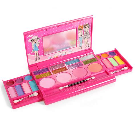 Kids Little Girls Princess Makeup Set Palette With Mirror Make Up Kit