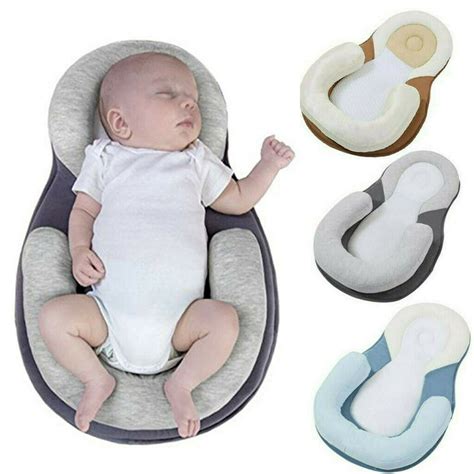 Sunsiom Anti Roll Pillow Cushion Head Sleep Nest Pod Newborn Infant