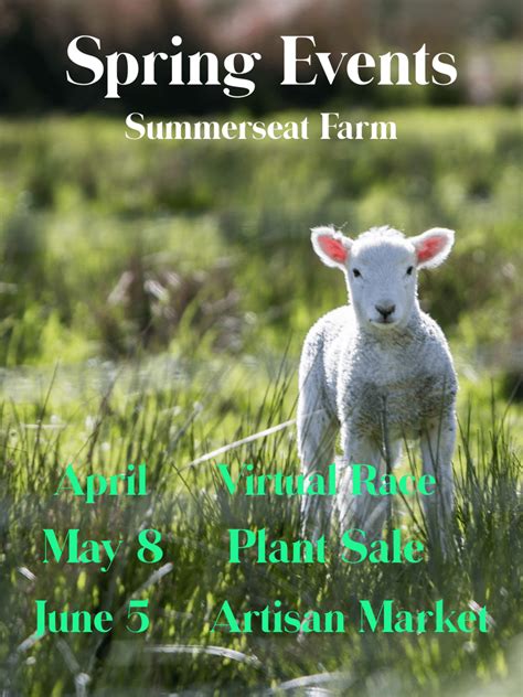 Upcoming Events Summerseat Farm Inc
