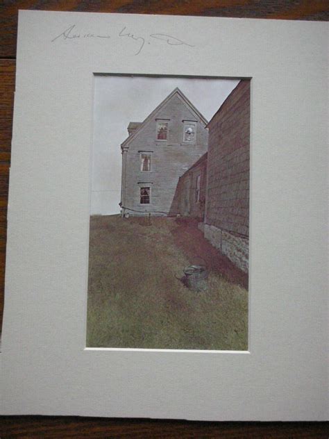 Signed By The Artist Andrew Wyeth Matte Over Weatherside Print In