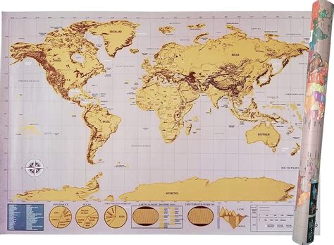 Scratch Map Xxl Mappa Del Mondo Da Grattare Cartina Geografica Fisica My Xxx Hot Girl