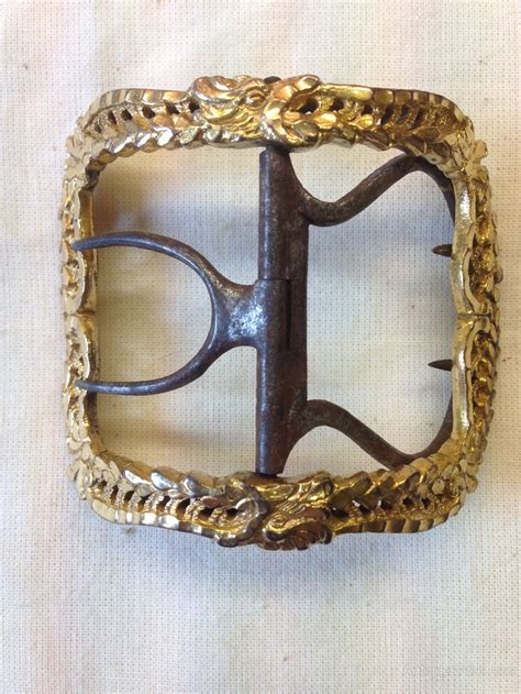 Antiques Atlas Georgian Gilt And Steel Shoe Buckle C1800