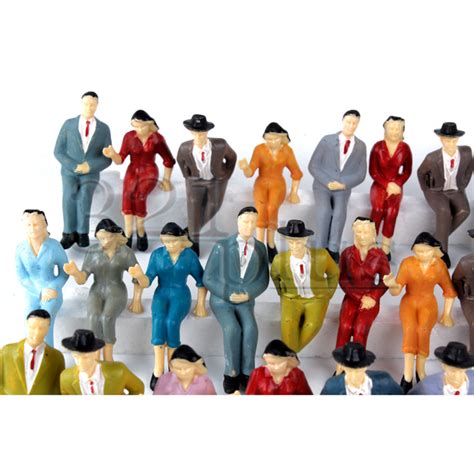 50 Pcs Small Plastic Figurines G Scale People 124 Or 125 G Gauge