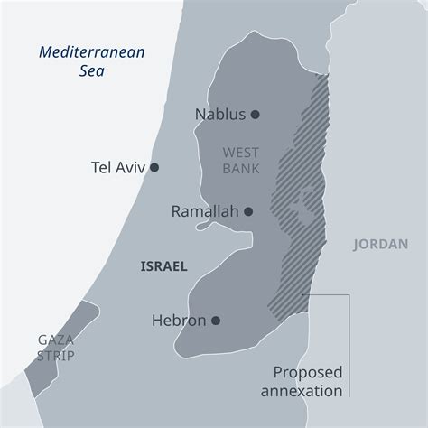 The settlements in international law. Map Of Israel West Bank And Gaza Strip