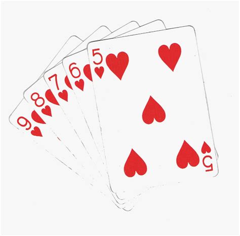 5 Of Hearts Playing Card Png Download Heart Playing Cards