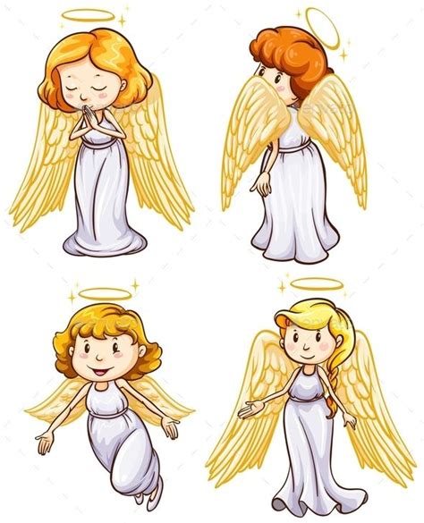 Angels Cute Cartoon Drawings Sketches Easy Angel Cartoon