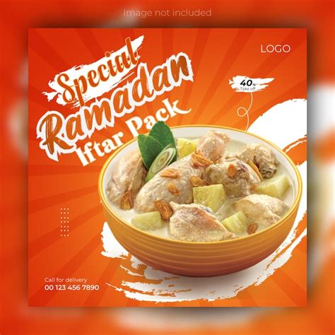 Premium Vector Ramadan Special Food Menu Sale Social Media Post