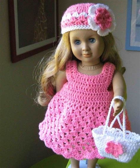 De 25 Bedste Idéer Inden For Crochet Doll Dress På Pinterest