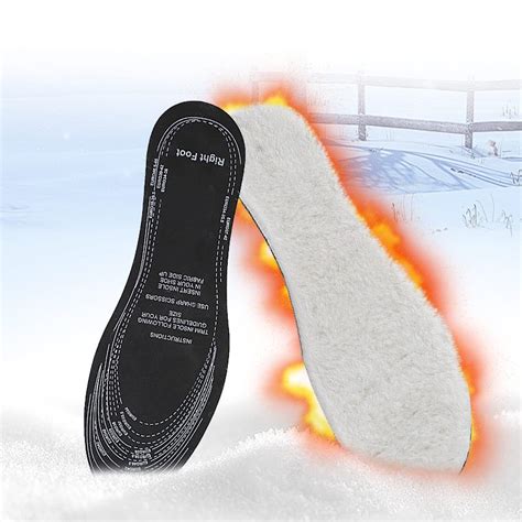 Warm Winter Insoles For Shoes Man Woman Thick Soft Sweat Shock Absorbing Latex Wool Like Shoe