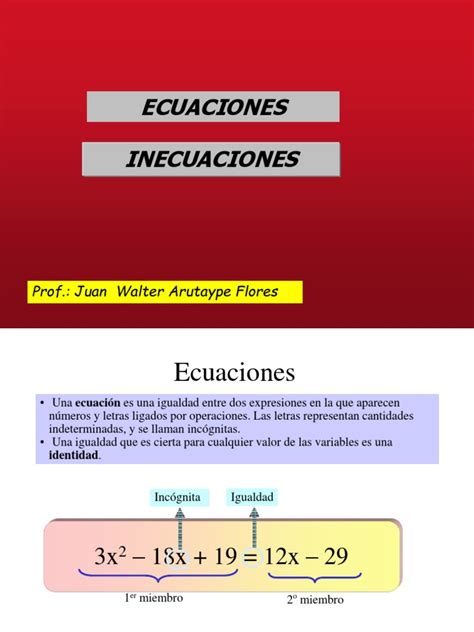 Ecuasistinec Pdf Ecuación Cuadrática Ecuaciones