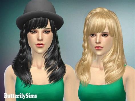 Butterflysims Hairstyle 090 Sims 4 Hairs Hairstyle Sims Sims 4