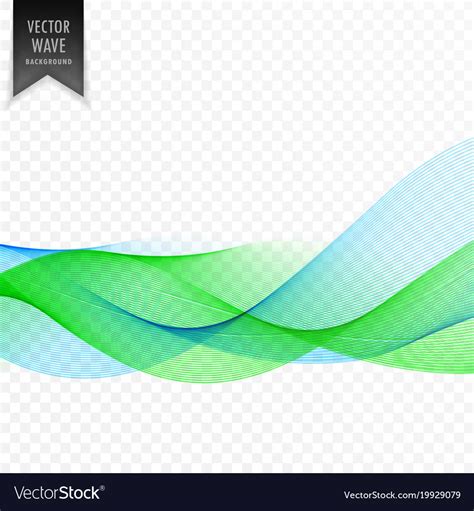 Abstract Blue And Green Wave Background Royalty Free Vector