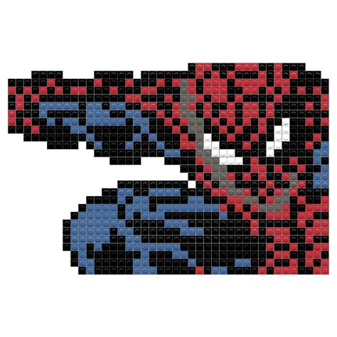 Spider Man Pixel Art Brik Pixel Art Designs Spiderman Vrogue Co