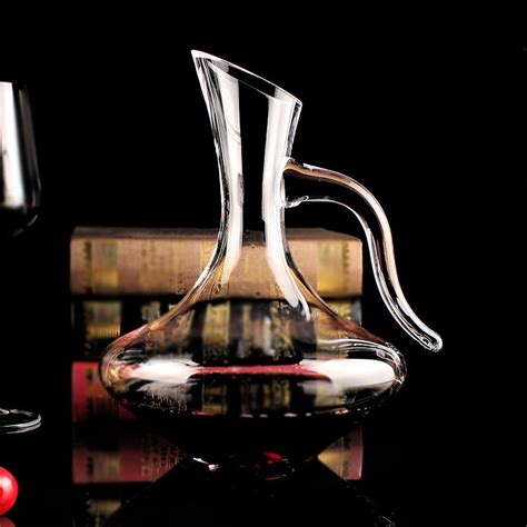 Handmade Crystal Red Wine Pourer Glass 1950ml Decanter Brandy Decant