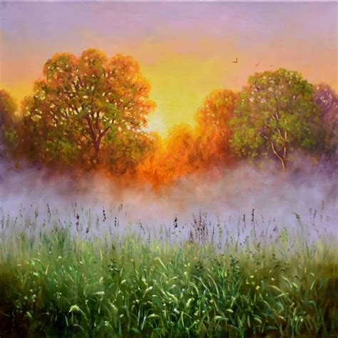 Rising Fog Painting By Yulia Nikonova Saatchi Art