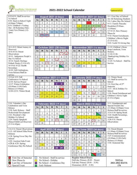 2019 2020 School Calendar