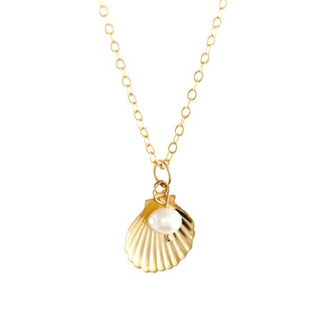 Shell And Pearl Necklace By Lily King