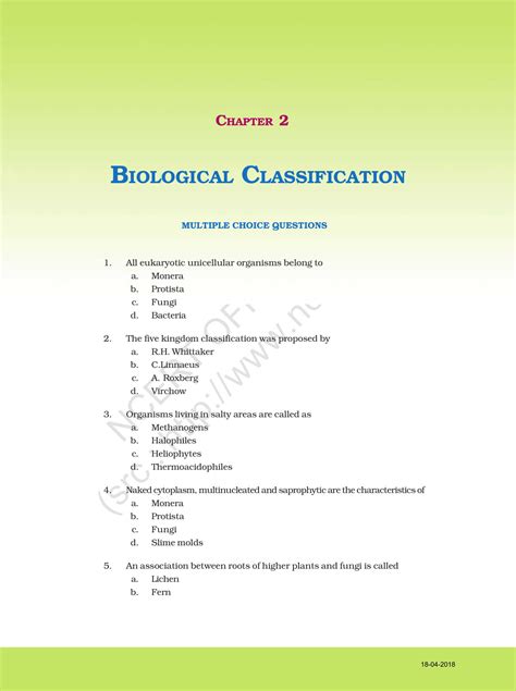 ncert exemplar solution for class 11 biology chapter 2 download pdf here