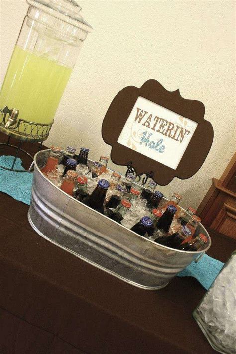 For fans of the wild west planning a cowboy baby shower, we have a few ideas on how to welcome your friend's little cowpoke into the world with a celebration filled with so many cool western decorations, party favors and shower ideas that your guests will think they've traveled back in time to the days of the old west. Pin on Hello Baby! Shower Ideas