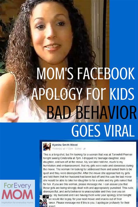 This Mom Used Facebook To Apologize For Her Daughters Bad Behavior And