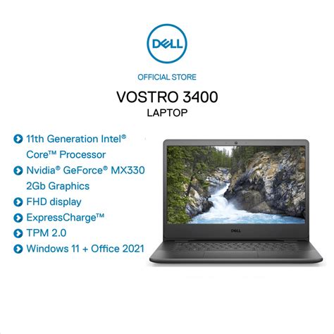 Laptop Dell Vostro 3400 I7 1165g78gb512gb14fhdmx3302gbw11office