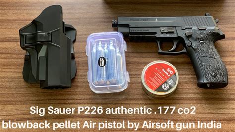 Sig Sauer P226 Authentic 177 Co2 Blowback Pellet Air Pistol By Airsoft