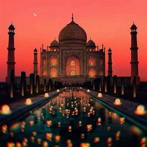 Taj Mahal Wallpaper At Night