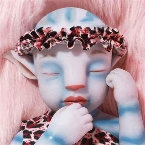Vollence 20 Inch Avatar Sleeping Full Silicone Baby Dollnot Vinyl