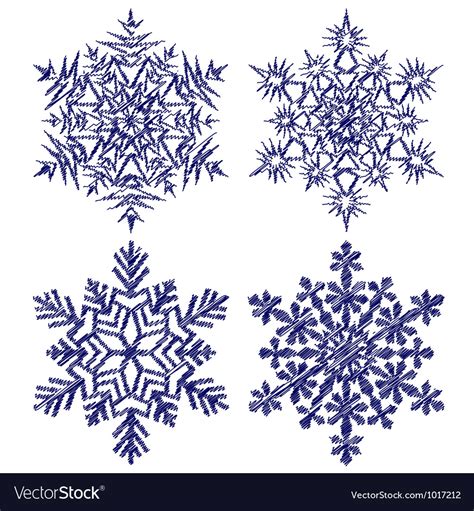 Decorative Abstract Snowflake Royalty Free Vector Image