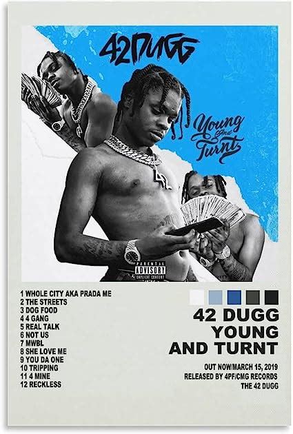 42 Dugg Young And Turnt Canvas Art Poster And Wall Art
