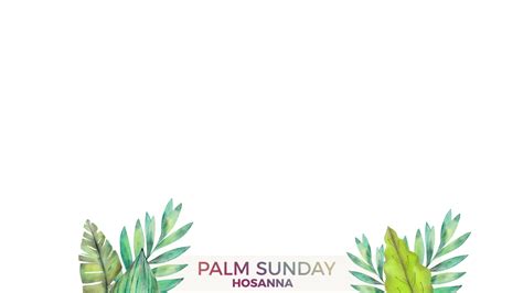 Palm Sunday Church Welcome Social Media Progressive Church Media