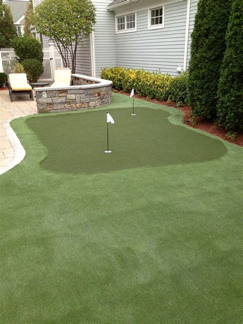 Diy do it yourself backyard putting green during this coronavirus shelter in place. Putting green | Pavers backyard, Putting greens, Turf