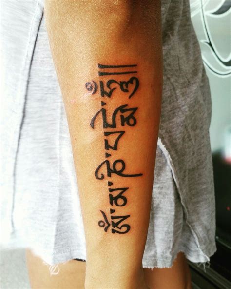 55 Om Mani Padme Hum Tattoos 2021 Buddhism Designs With Meanings