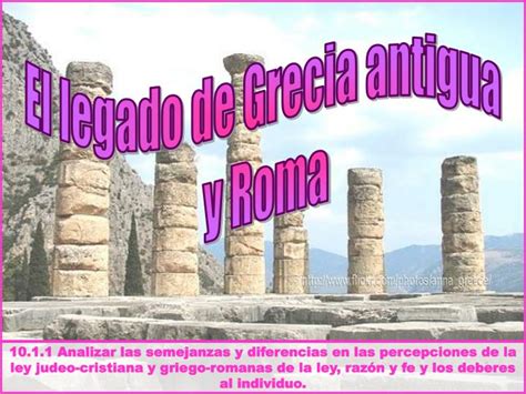 Ppt El Legado De Grecia Antigua Y Roma Powerpoint Presentation Free