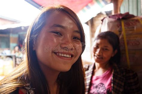 Teenage Girls In Falam Myanmar Burma Editorial Stock Image Image