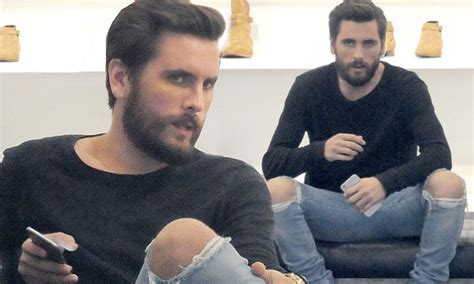 Just like a slim pair of jeans and a tailored fitting. Scott Disick lounges out on a chair at Saint Laurent Paris store in Beverly Hills | Daily Mail ...