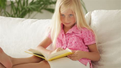 Pretty Little Girl Sitting On Stock Footage Video 100