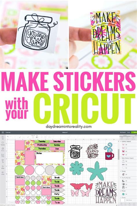 How to Make Stickers with your Cricut +Free Sticker Layout Templates