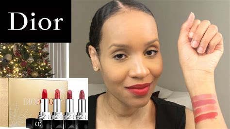 First Impression Dior Rouge Dior Lipstick Mini Set Matte And Satin
