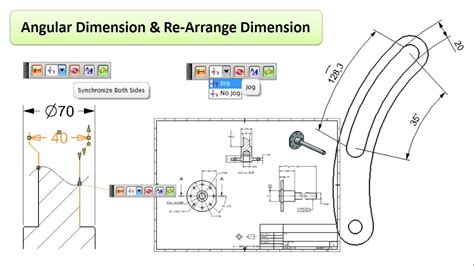 Nx Cad 2d Drafting Angular Dimension And Re Arrange Dimension Youtube