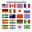 International 3x5 Flag Set Of 20 Country Countries Polyester Flags 