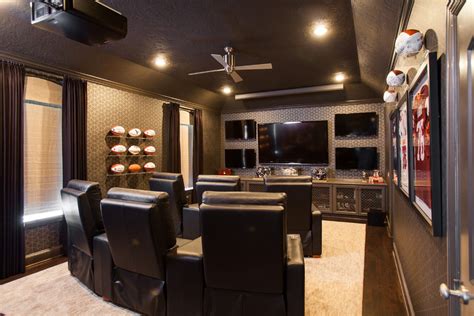 Bellaire Residence Contemporary Home Theater Houston By Laura U