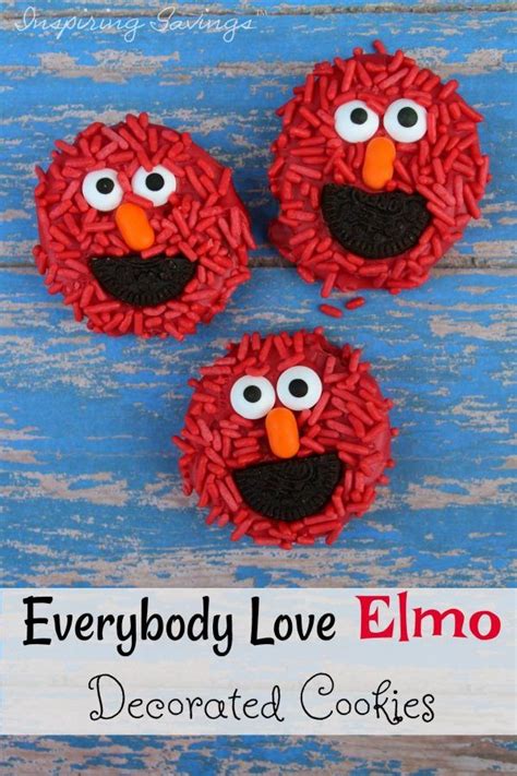 Easy To Make Everybody Love Elmo Decorated Cookies Recipe Elmo Cookies Cookie Decorating Elmo