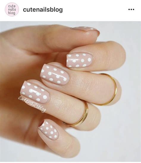 Polka Dots Toe Nails White Gray Nails Dots Nails Nude Nails Pink