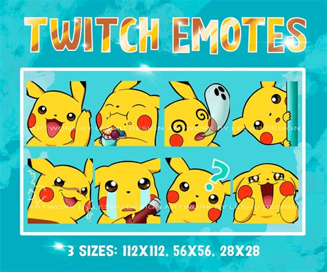 Twitch Emotes Emote Pack Pokemon Emotes Manga Emote Anime Twitch