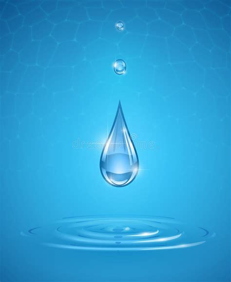 Pure Water Drop Set Stock Vector Illustration Of Flowing 32208698