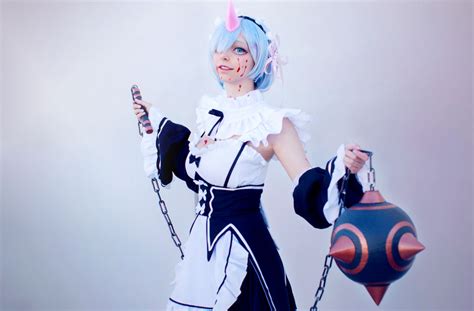 Rem Demon Re Zero Cosplay By Ladycatex On Deviantart