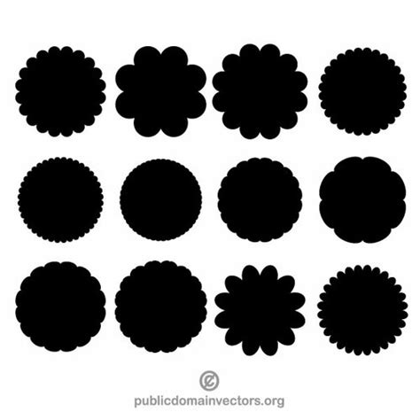 Round Shapes Vector Pack Public Domain Vectors